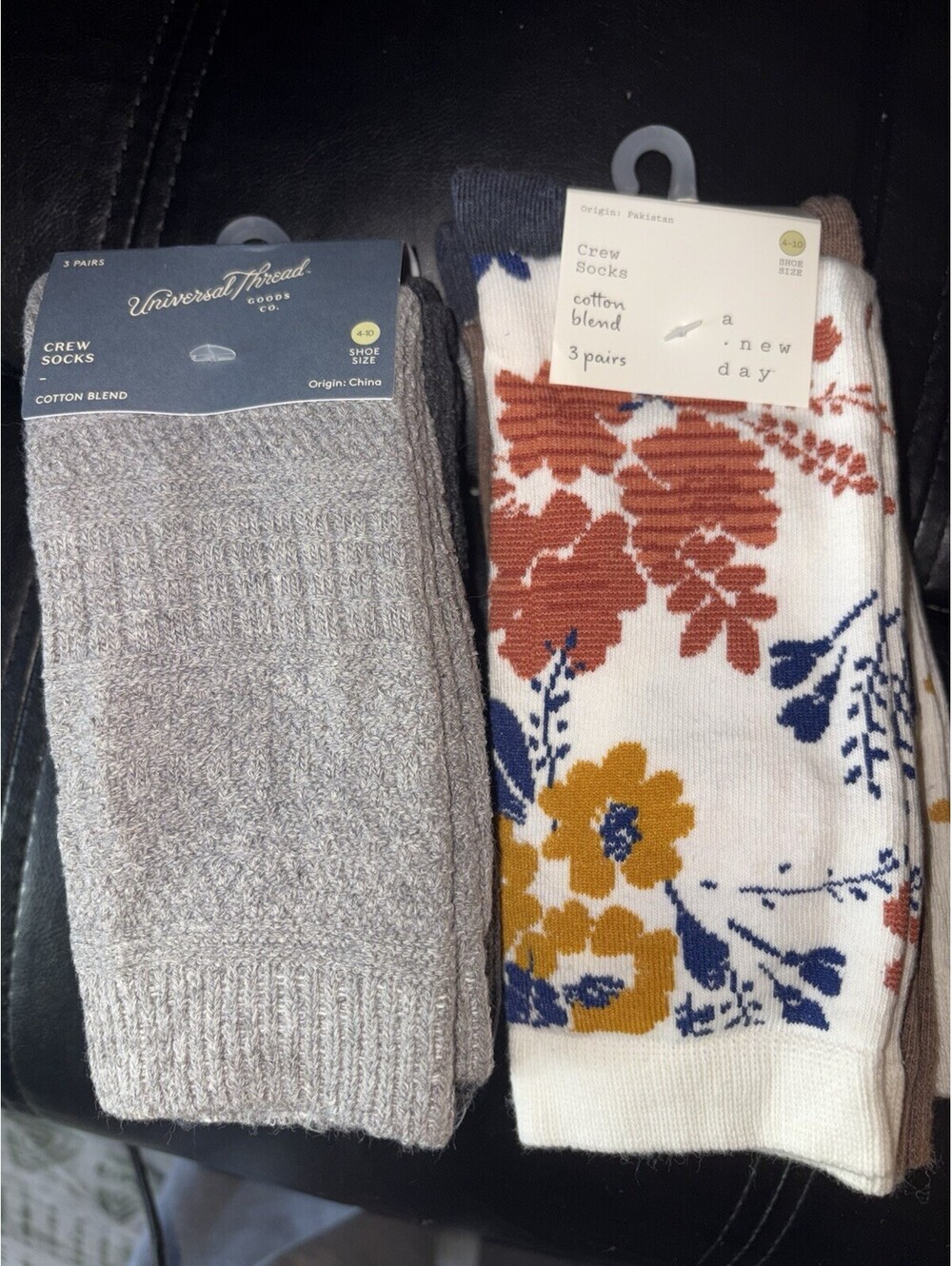 6 Pair Of Woman’s Cotton Socks Sz 4-10. A New Day  Universal Thread